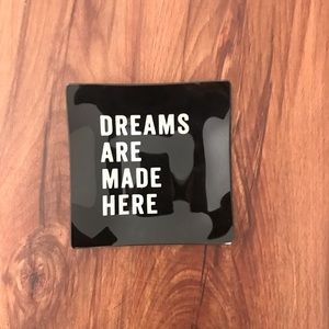 Dreams are made here jewelry plate